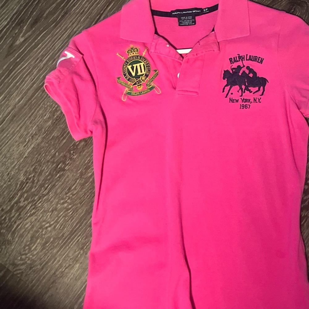 Ralph Lauren Kids Pink Polo Shirt